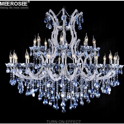 24 Lights Massive White Chandeliers Crystal Clear Vintage chrystal chandelier Hotel Lighting Pendelleuchte lamp for Home decor