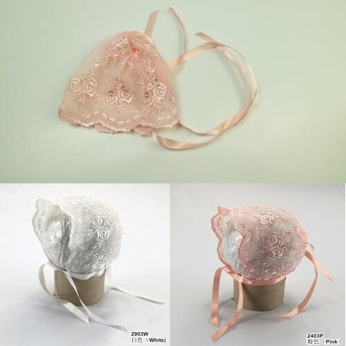 Clearance! 3pcs/lot Baby Lace Hat Baby Cap Newborn Photography Props Bonnet Infant Hat for Newborn Baby Fotografia Accessories