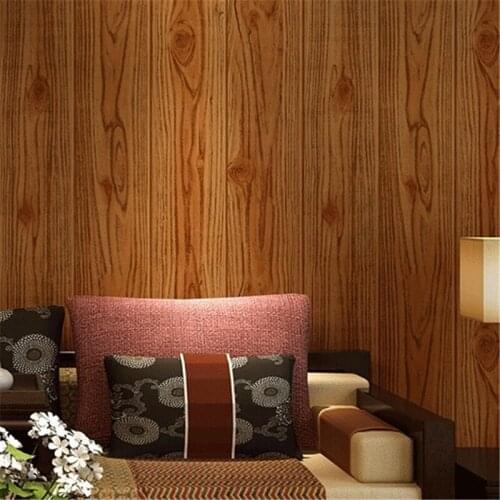 Beibehang PVC imitation wood wallpaper Chinese retro wood shop study hall restaurant restaurant clothing store wallpaper