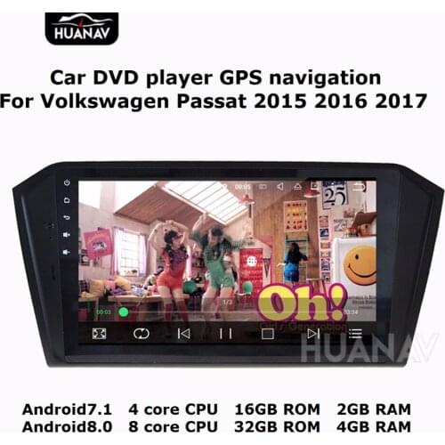 10.2'' Big screen Car DVD player GPS navigation for Volkswagen Passat 2015-2017 SATNAV Android8.0 4GB+32GB/Android 7.1 2GB+16GB