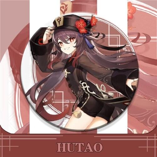 58mm Online Game Genshin Impact Brooch Cosplay Badge Pin Accessories For Clothes Backpack Decoration Gift Breastpin Fibula