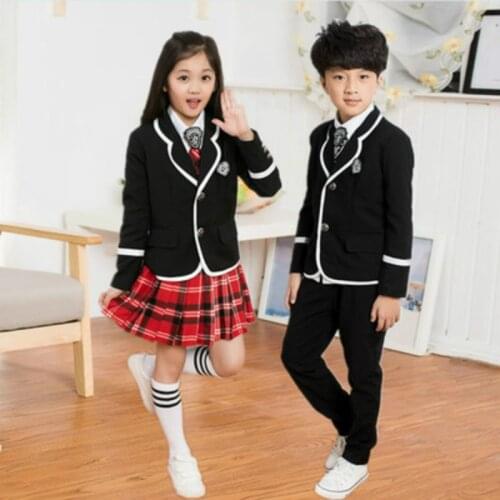 New-style Childrens Uniforms Boys Costumes Student England JK Uniforms Long-sleeved school uniforms