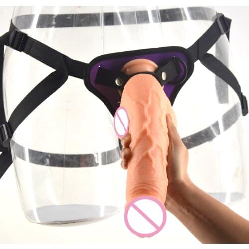 FAAK Strapon dildo realistic dildo strap on penis big dildo dick removable belt adjustable sex toys for women masturbate toys