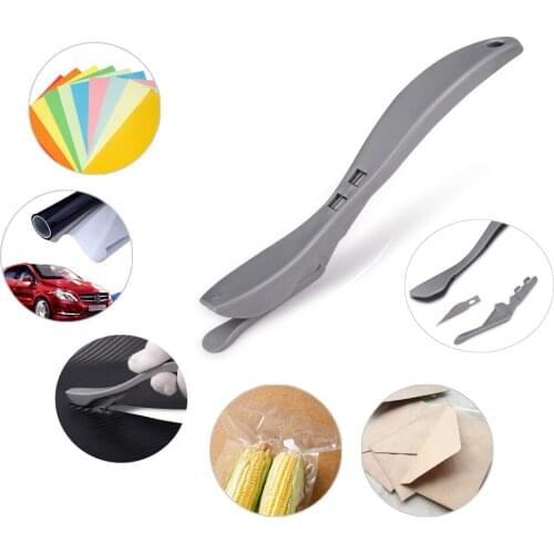 FOSHIO Carbon Fiber Vinyl Sheet Safety Cutter Wrapping Foil Film Sticker Slitter Knife Window Tint Decal Wallpaper Cutting Tool