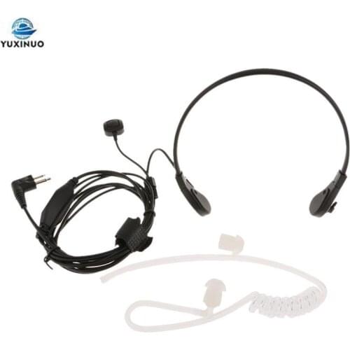 Throat Microphone Air Tube Earpiece Walkie-talkie Laryngophone Headset For Motorola GP300 GP308 CP250 PRO1150 CP040 DTR410 SV10