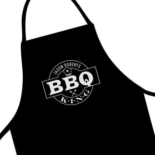 Custom apron With Time And Name BBQ King Mens Personalised Apron,Grandad Dad Step Daddy Funny Baking Apron Gifts,Pocket apron