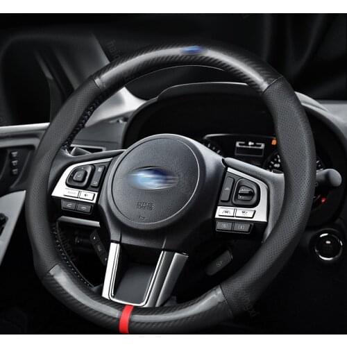 Steering wheel cover set for Subaru steering wheel cover Forester Outback Impreza Legacy Tribeca BRZ XV car accessories