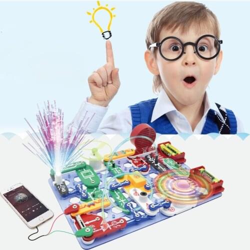 New Compound Mode Switch Circuits Electronics Building Block Kit Scientific Experiment Educational Assembling Toy for Kid