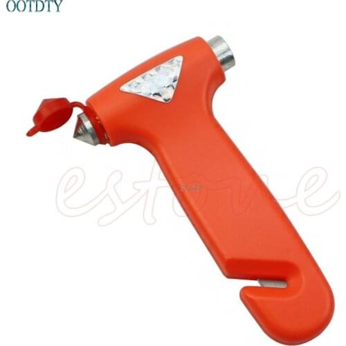 Kris 1PC Car Emergency Safety Gear Break Window Glass Hammer Belt Rope Cutter Tool