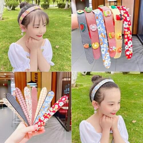Summer bangs stickers Velcro headband Girls sticky hair hairband headband Little girl headwear Posting hair accessories