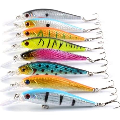 Hot Selling Isca Artificial Fishing Tackle 3d Eyes With Treble Hooks Minnow Lure 2pcs/lot Bait 10cm/9.4g