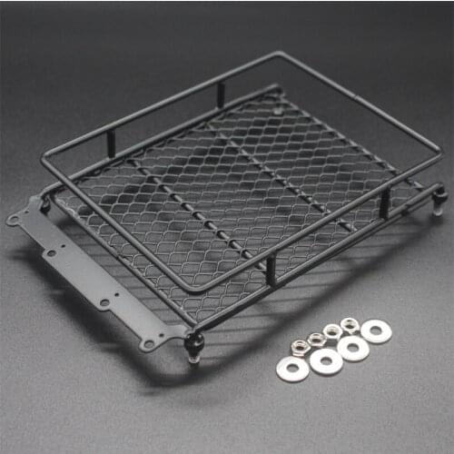 RC Crawler 1:10 D90 Metallo Portapacchi/Portapacchi con il Basamento Della Luce per RC4WD D90 Defender RC Auto Shell