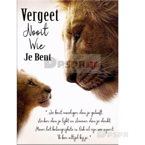 Dpsprue Full 5D DIY Square/Round Drill Diamond Painting "Animal Lion" Diamond Embroidery Cross Stitch 3D Decor Gift DR12