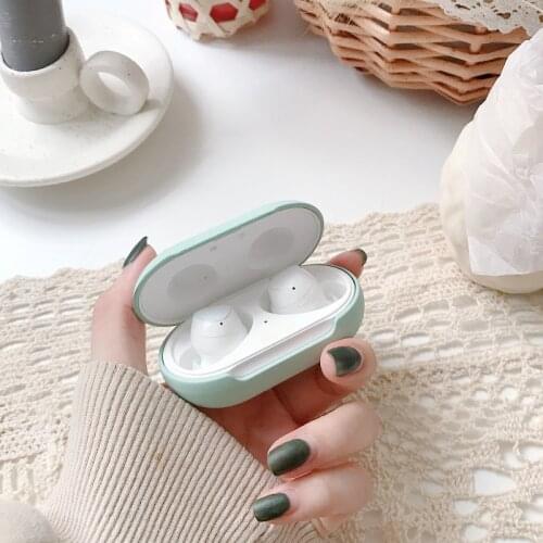 Solid Color Case For Samsung Galaxy Buds Headphones Wireless Headset Protective Case For Galaxy Buds Plus Hard Headphones Case