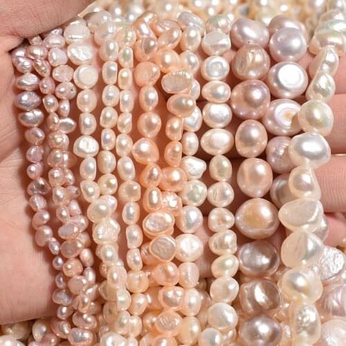 4-11mm Flat Baroque Pearl Spacer Beads DIY Jewelry Hand Craft Accessories Irregular Baroque White Natural Freshwater Pearl Beads