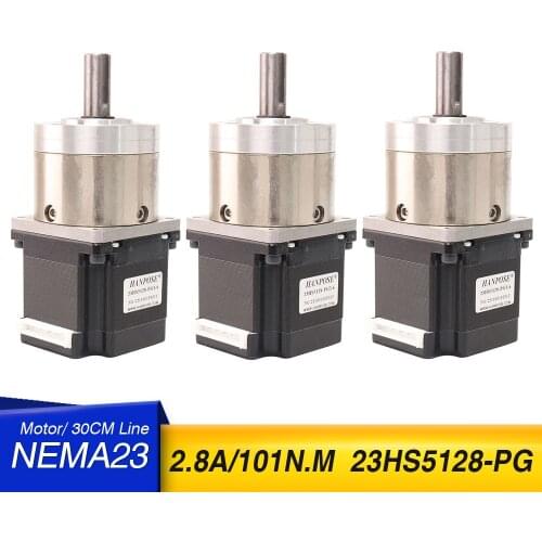 23hs5128 neam23 3PCS 57X51MM Extruder Gear Stepper Motor Ratio 3.6-1 15-1 Planetary Gearbox Geared For 3D Printer