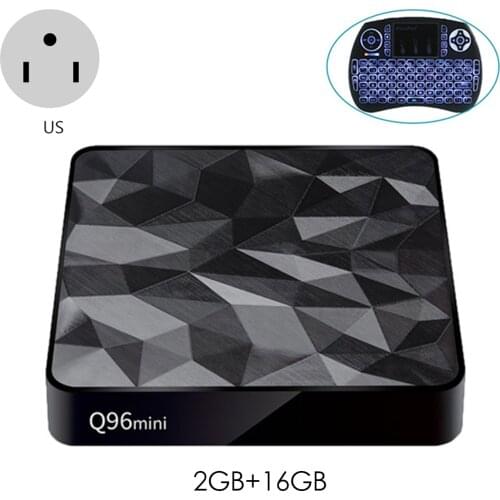 SOONHUA Mini Android 7.1 TV Box Smart HD Media Player TV Boxes With I8 Air Mouse And Power Charger Adapter