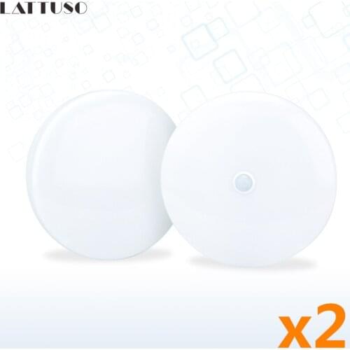 2pcs/lot LED Ceiling Lamp AC110V 220V PIR Motion Sensor Lamp Surface Mounted Auto Smart Sounds Control 12W 24W Round Panel Light