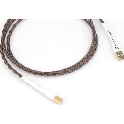 Odin OCC Interconnect USB Cable Hifi Audio Cable with A To B Plated Gold Connection USB Audio Digital Cable