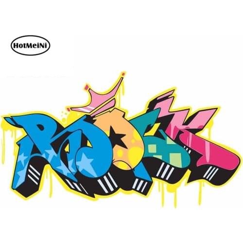 HotMeiNi 13cm x 7.4cm for Graffito Image Vinyl Car Sticker Windshield Windows Motorcyclewaterproof Simulation Fun Decals