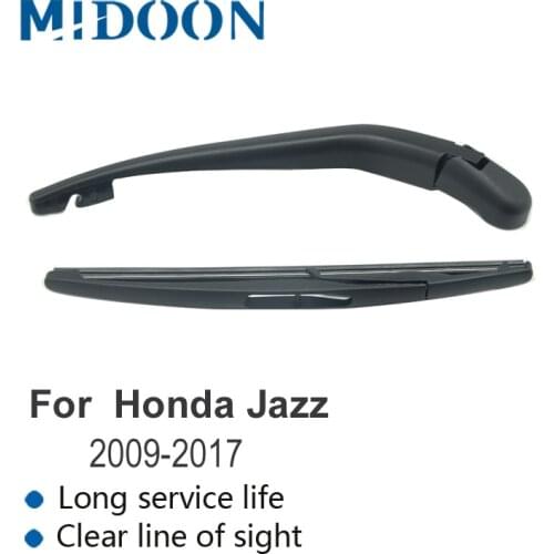 MIDOON Rear Wiper Arm & Rear Wiper Blade for Honda Jazz / For Honda Fit 2002 2003 2004 2006 2007 2008 2009