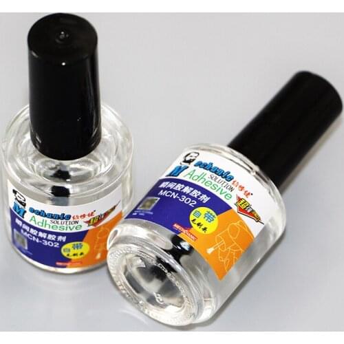 Newest strong instant MECHANIC 15ml MCN-302 glue remover liquid for PCB IC /UV glue /502 /phone repair/clean stains