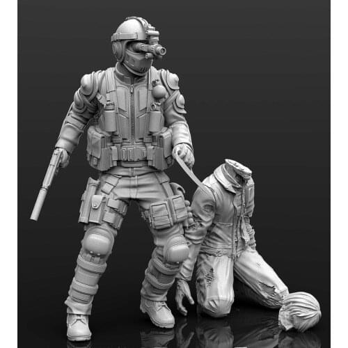1/35 Resin Model Figure GK, Unassembled and unpainted kit
