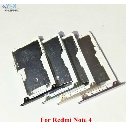1PCS for Redmi Note4 New SIM Card Tray Holder Micro SD Card Slot Holder Adapter for Xiaomi Redmi Note 4