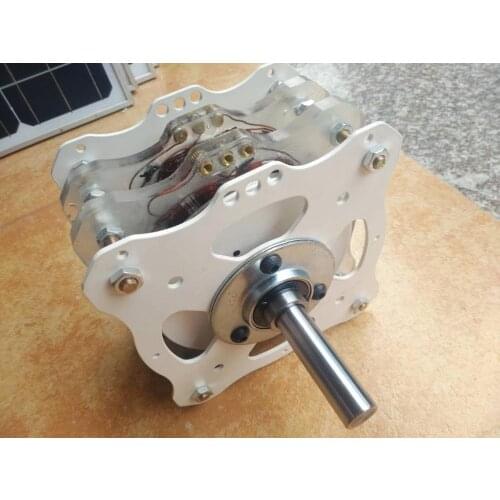 1000W+1000W High Power Disc Generator Coreless Generator Permanent Magnet DIY Low Speed Brushless Wind Energy Research