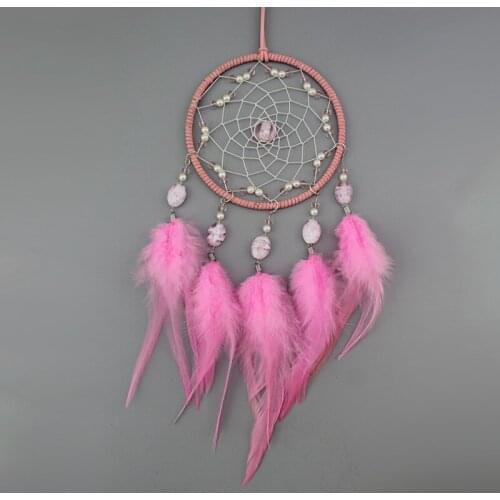4.7X11.8 inches cute Dream Catcher with feather Handmade Dreamcatcher Wall Hanging Decoration Home Garden Living Room Ornament