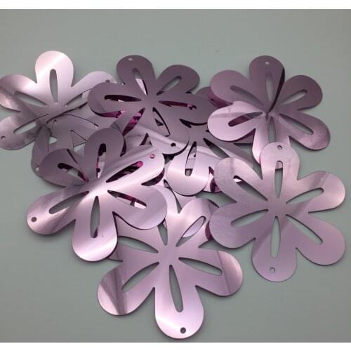 50g 90mm Big Flower Loose Large Sequins Sewing Crafts Light Pink Lila