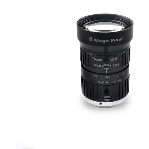 8 million high-definition intelligent machine vision inspection C-mount lens 75mm8mp 1 inch industrial camera C-mount lens