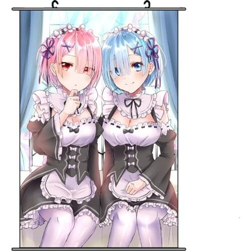 Anime Re:Zero Starting Life in Another World Wall Scroll Yuichiro HD Print Scroll Poster Home Decor Drop Ship