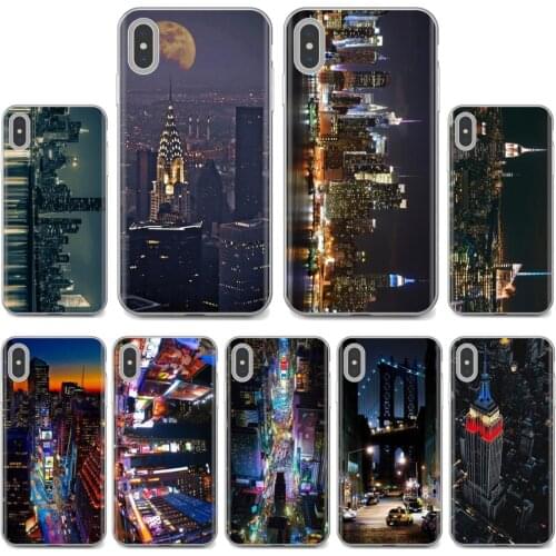 Phone Shell Covers For Xiaomi Redmi 2 S2 3 3S 4 4A 5 5A 5 6 6A 7A 9 9T 9C 9A Pro Pocophone F1 Manhattan New York City NIGHT USA
