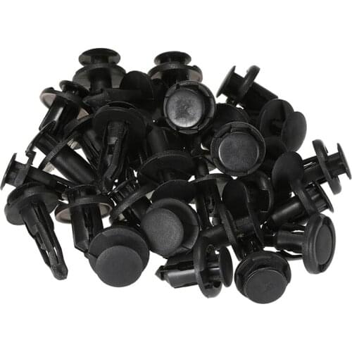 Black Bumber Door Panel Car Fender Push Pin Fastener 40pcs Rivets Trim Clip Panel Moulding Kit Retainer Practical