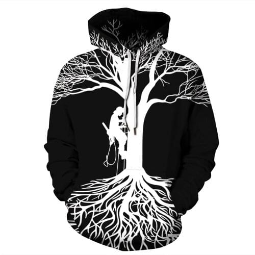Tree 3D Hoodies Winter Hoodie Men Brand Sweatshirt Streetwear Tracksuit Autumn Hoody Male Funny Pocket Hoodie Hooded Coat