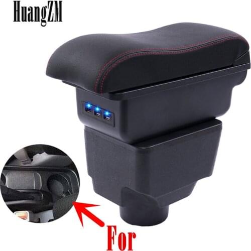 For Hyundai Elantra XD armrest box central Store content box storage case USB interface decoration accessories