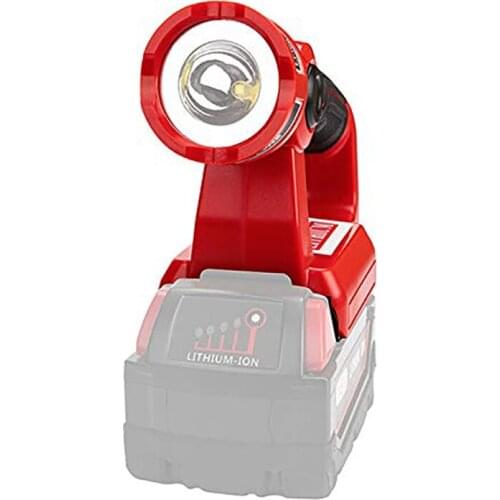 For Milwaukeee M18 14.4V-20V Lithium Battery 3W Flashlight Adjustable Portable Outdoor LED Warning Night Light
