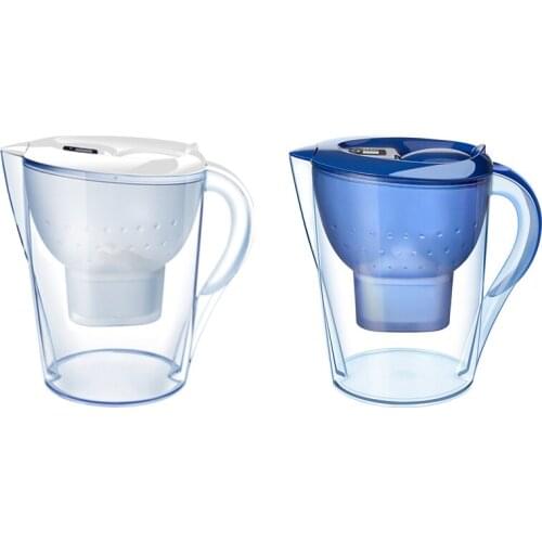 Water Filter Pitcher Alkaline Water Filter-3.5 L Drinking Water Filter 10 Cups Activated Carbon Filter Healthy Clean
