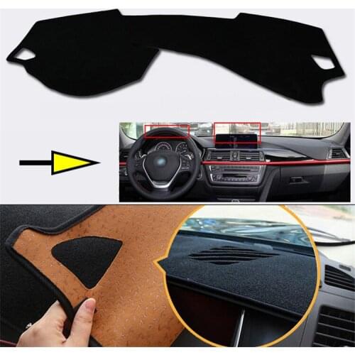 Interior Dashboard Carpet Photophobism Protective Pad Mat For BMW 3 Series 2013-2016
