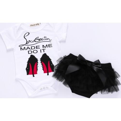 0-18M Baby Girls Cartoon Clothes Set Summer Kids Short Sleeve Tops+tutu Skirts Shorts Outfits