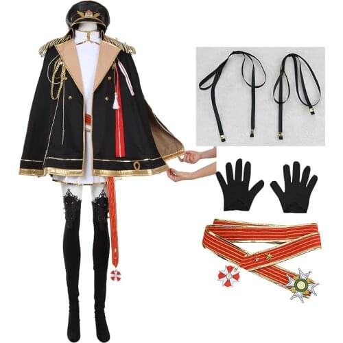 Monarch Azur Lane Cosplay Costume HMS Monarch level 30 cosplay costume full set