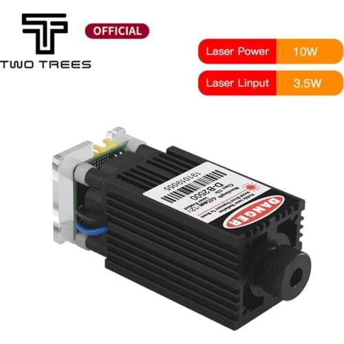 Twotrees Laser Head Module 7000mw/10W/20W Blue Light Laser Head for DIY Carving Engraving Machine Engraver Accessory DIY Tools