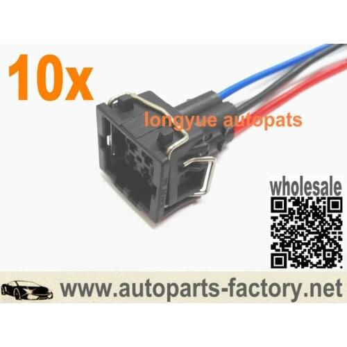 Longyue 10pcs Connector Plug Water Temperature Sensor for A/C Volkswagen Seat Audi 357 919 501 A