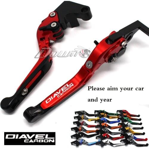 Motorcycle Folding Extendable CNC Moto Adjustable Clutch Brake Levers for Ducati DIAVEL CARBON 2011-2015