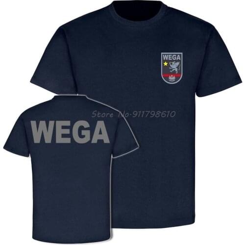 WEGA - Wien Sondereinheit Einsatzgruppe Alarmabteilung Austria Polizei Men Cotton Tees Streetwear Harajuku