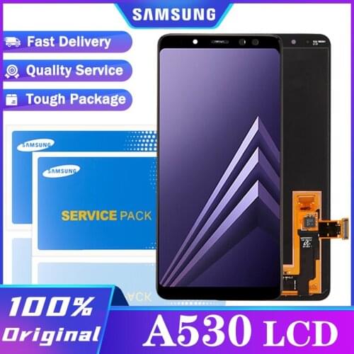 Original 5.6'' AMOLED Display with frame for samsung Galaxy A8 2018 A530 LCD Touch Digitizer Assembly Repair Parts