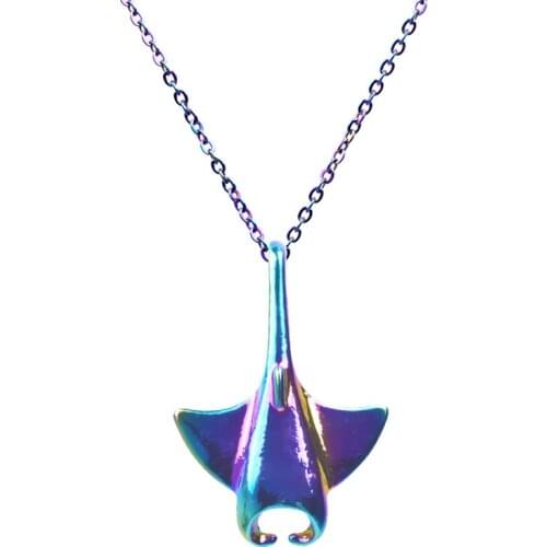 Devil Fish Chain Necklace Bone Pendants For Jewelry Necklaces Womens Neck Chains Choker Goth Vintage Man Gift Aesthetic Collier