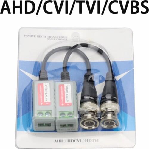 New High Definition 720P/1080P AHD HDCVI HDTVI BNC To UTP Cat5/5e/6 Video Balun Passive Transceivers Adapter Transmitter 300m