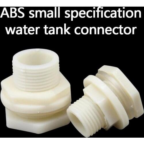 Fish tank Bulkhead Pipe Joints ABS 1/2" 3/4" male thread aquarium water inlet outlet connector water tank drainage 1 Pcs